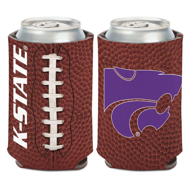 Enfriador de lata de fútbol de Kansas State Wildcats, 12 oz.