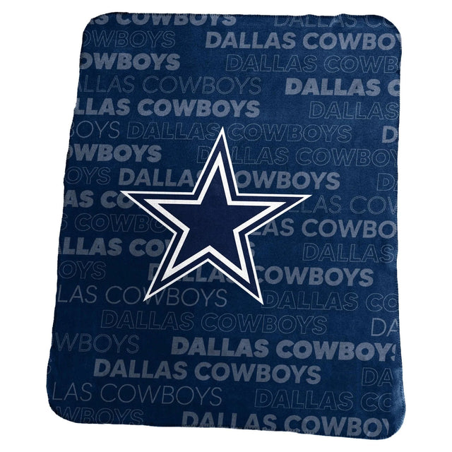 Manta clásica de vellón de los Dallas Cowboys de 50 x 60 pulgadas