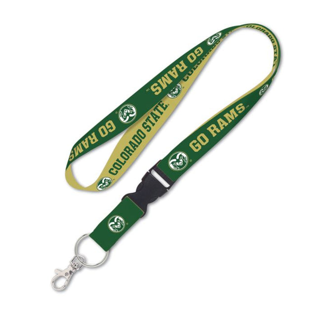 Colorado State Rams Slogan Lanyard w/detachable buckle 1"