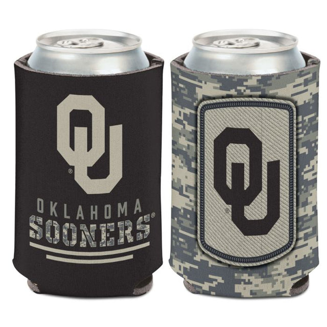 Enfriador de lata de agradecimiento militar de Oklahoma Sooners, 12 oz.