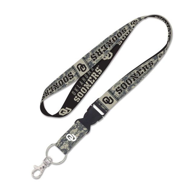 Oklahoma Sooners Military Apprecation Lanyard w/detachable buckle 1"