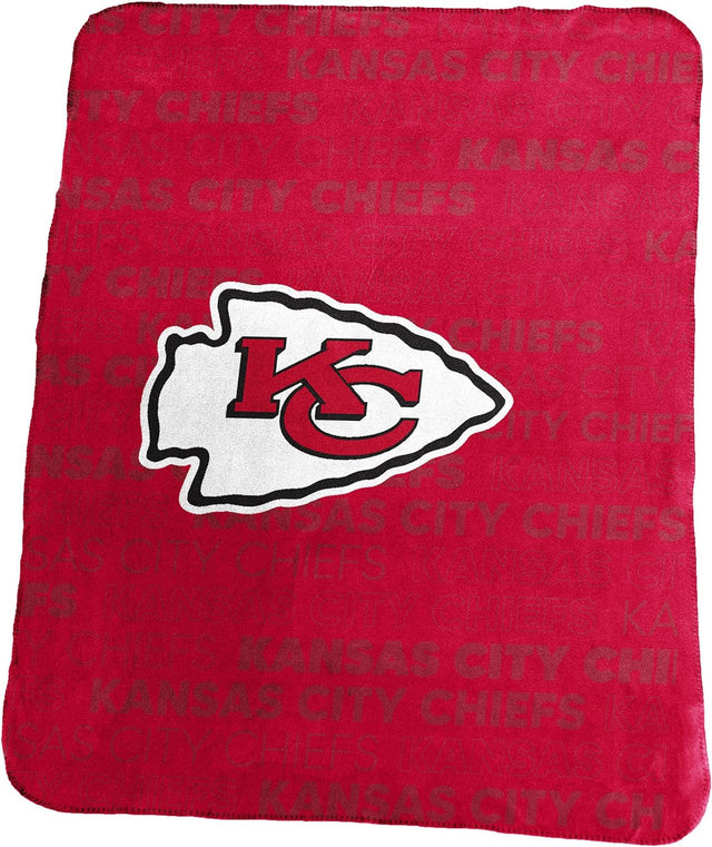 Manta clásica de vellón de los Kansas City Chiefs de 50 x 60 pulgadas