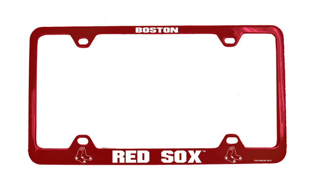 Marco para matrícula de los Boston Red Sox cortado con láser en color rojo