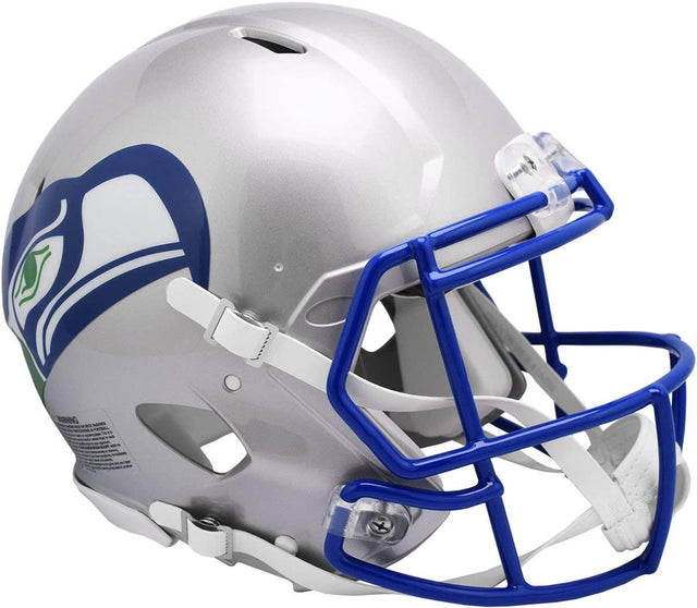 Casco de los Seattle Seahawks, réplica de Riddell, tamaño completo, estilo Speed, 1983-2001, T/B