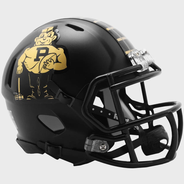 Réplica del casco de los Purdue Boilermakers de Riddell, estilo mini-Speed, diseño vintage de Pete