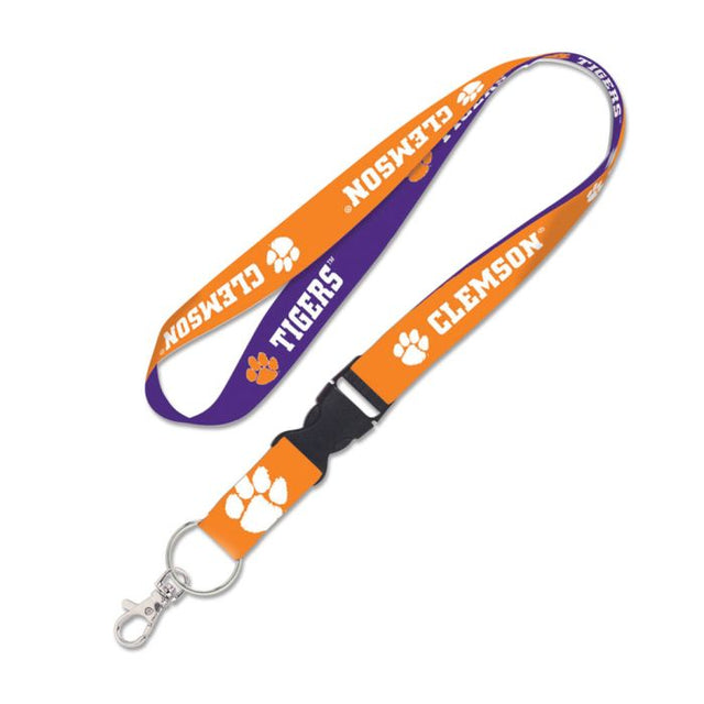 Clemson Tigers Lanyard w/detachable buckle 1"