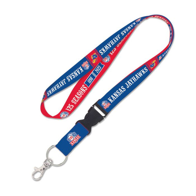 Kansas Jayhawks Kansas 125th Basketball Collection Lanyard w/detachable buckle 1"