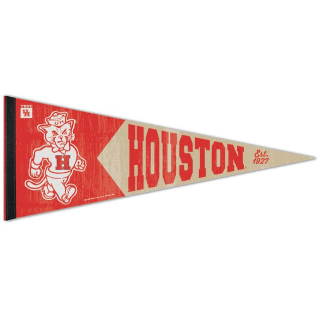 Banderín universitario de primera calidad de los Houston Cougars, de 12" x 30"