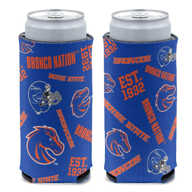 Boise State Broncos SCATTERPRINT 12 oz Slim Can Cooler