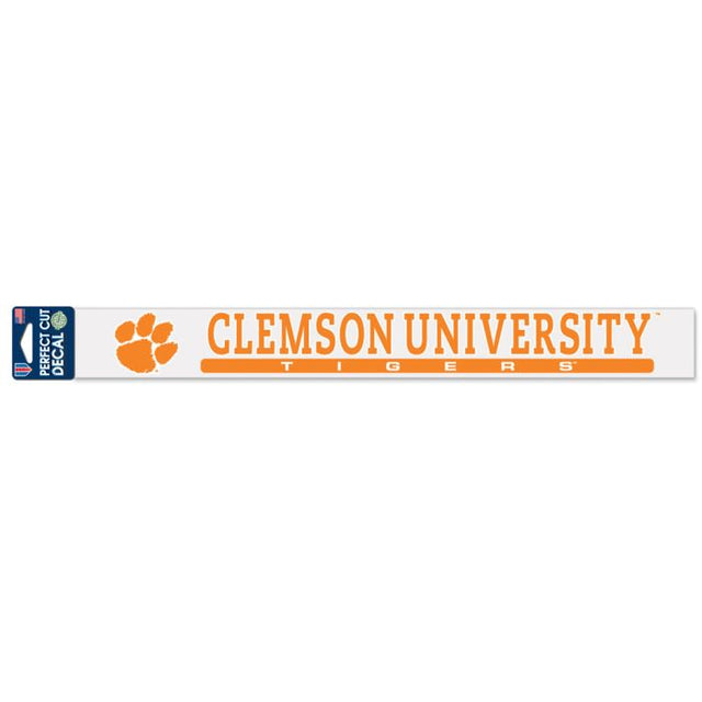 Clemson Tigers Perfect Cut Decals 2" x 17"