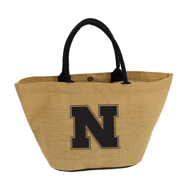 Bolso de mano de los Nebraska Cornhuskers, estilo yute Avalon, CO