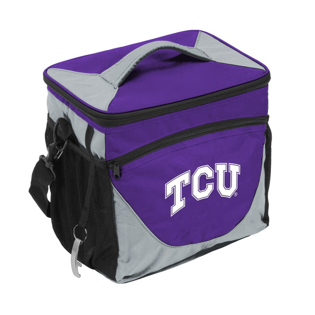 Nevera portátil TCU Horned Frogs de 24 latas