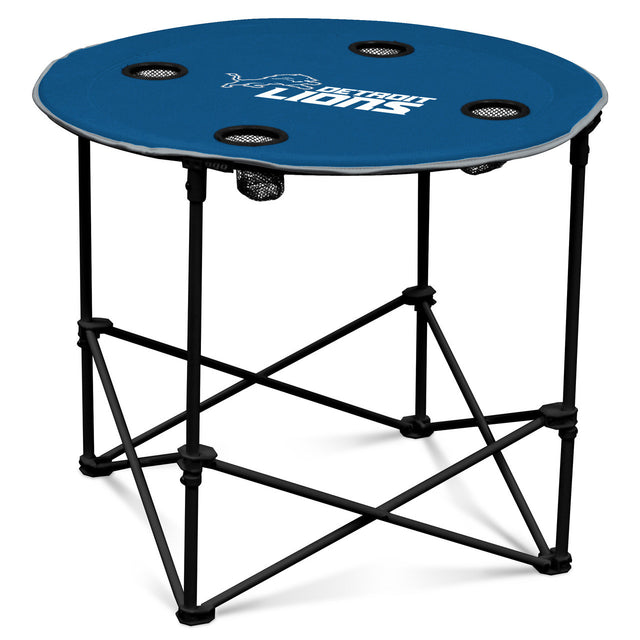 Detroit Lions Round Tailgate Table Alternate