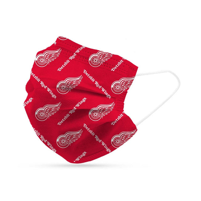 Paquete de 6 mascarillas desechables de los Detroit Red Wings