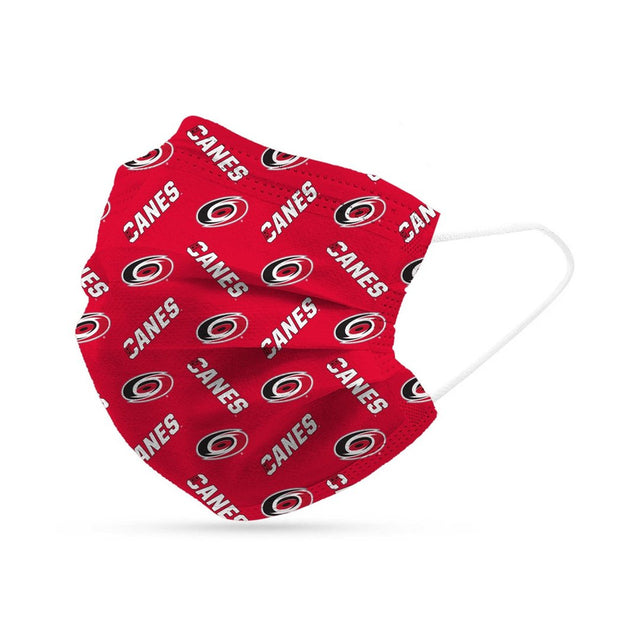 Paquete de 6 mascarillas desechables de los Carolina Hurricanes