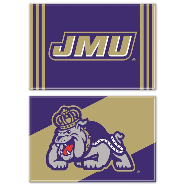 James Madison Dukes Rectangle Magnet, 2pack 2" x 3"