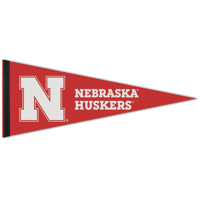 Banderín premium de Nebraska Cornhuskers de 12" x 30"