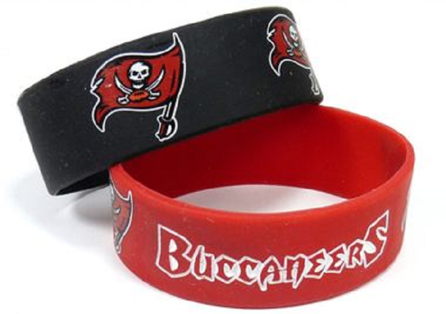 Paquete de 2 pulseras anchas de los Tampa Bay Buccaneers