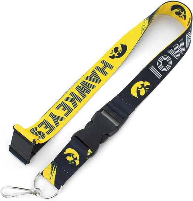 Cordón de seguridad de los Iowa Hawkeyes con diseño Crossfire