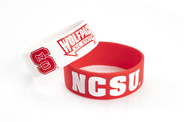 North Carolina State Wolfpack Bracelets - 2 Pack Wide