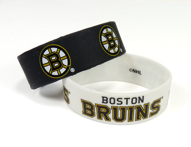 Boston Bruins Bracelets - 2 Pack Wide