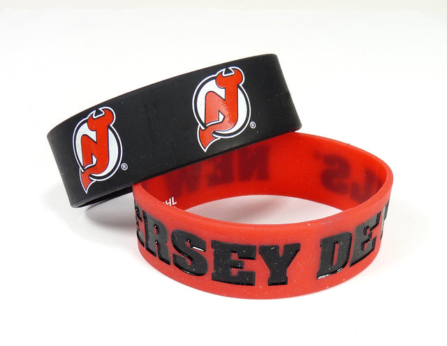 Pulseras de los New Jersey Devils (paquete de 2)