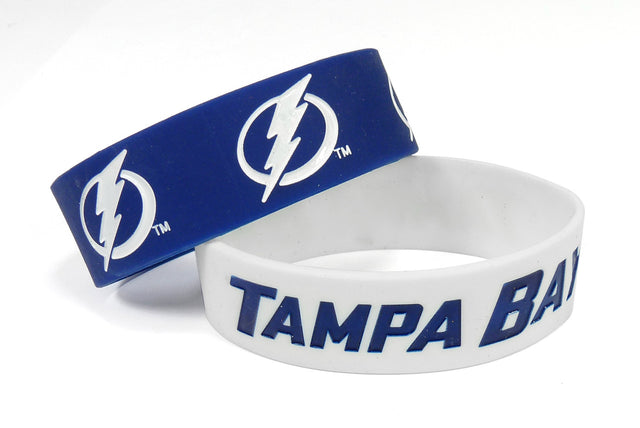 Tampa Bay Lightning Bracelets - 2 Pack Wide