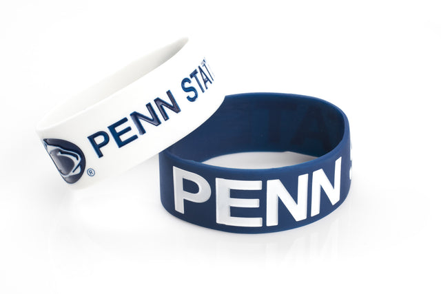 Paquete de 2 pulseras anchas de los Penn State Nittany Lions