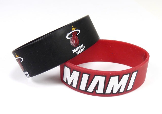 Pulseras de los Miami Heat (paquete de 2)