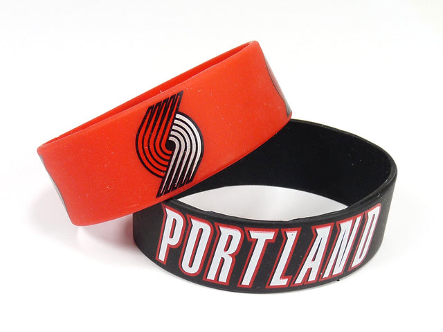 Pulseras de los Portland Trail Blazers (paquete de 2)