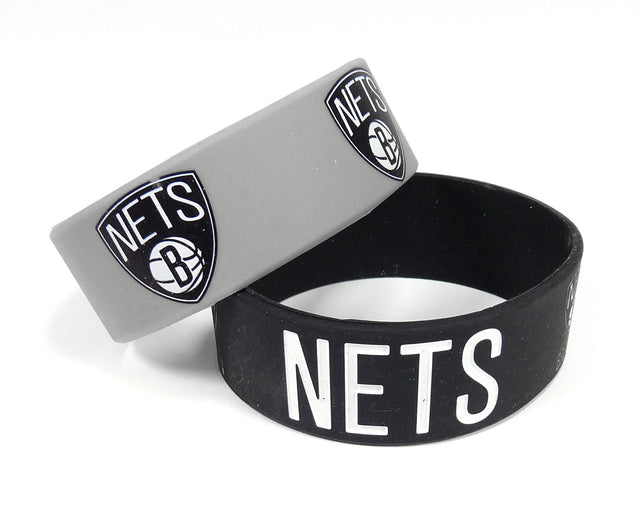 Brooklyn Nets Bracelets - 2 Pack Wide