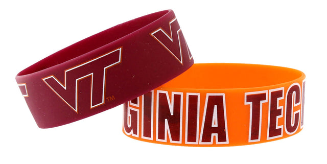 Pulseras de Virginia Tech Hokies (paquete de 2)