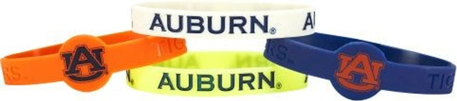 Pulseras de silicona de Auburn Tigers (paquete de 4)