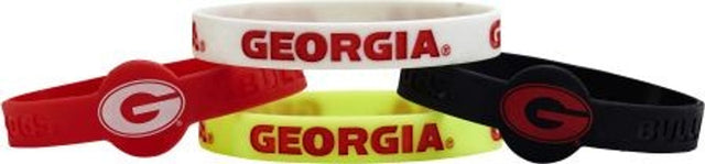 Georgia Bulldogs Bracelets - 4 Pack Silicone