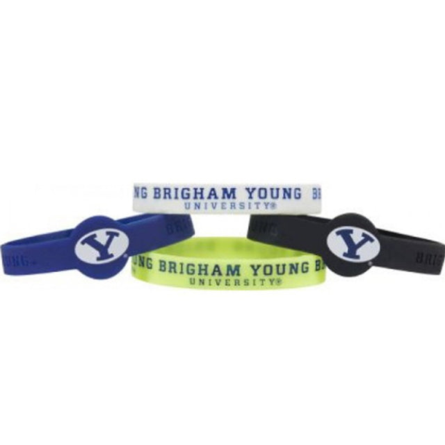 BYU Cougars Bracelets - 4 Pack Silicone