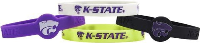 Kansas State Wildcats Bracelets - 4 Pack Silicone