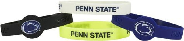 Pulseras de silicona de Penn State Nittany Lions (paquete de 4)