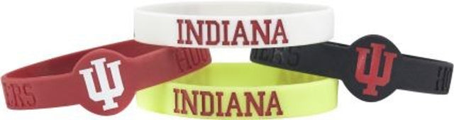 Indiana Hoosiers Bracelets - 4 Pack Silicone