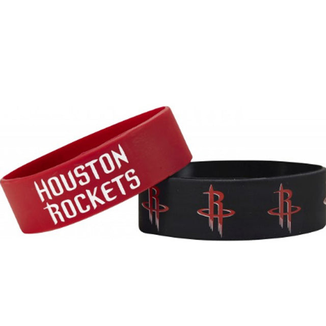 Houston Rockets Bracelets - 2 Pack Wide