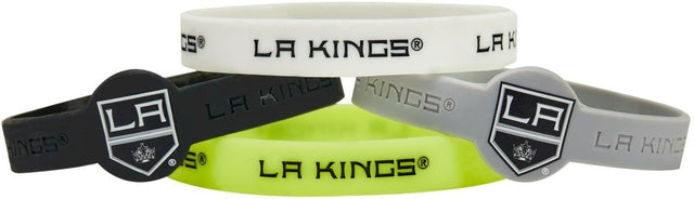 Pulseras de silicona de Los Angeles Kings (paquete de 4)