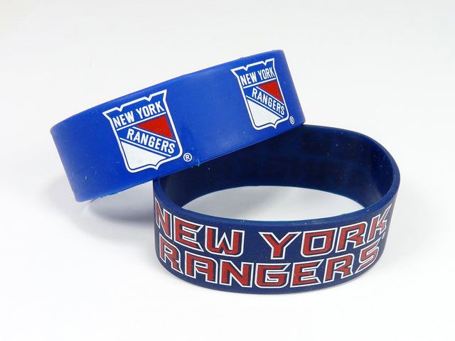 Pulseras de los New York Rangers (paquete de 2)