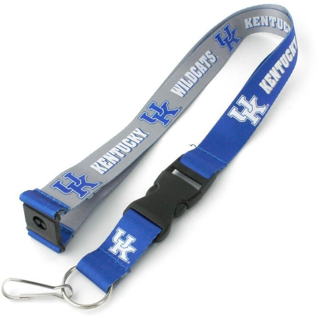 Cordón reversible de Kentucky Wildcats en azul y gris frío