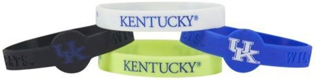 Pulseras de Kentucky Wildcats - Paquete de 4 de silicona