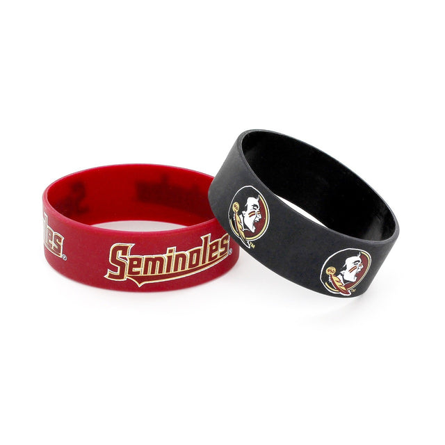 Paquete de 2 pulseras anchas de los Florida State Seminoles