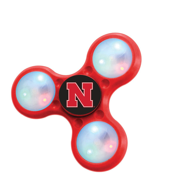 Spinners de 3 puntas con LED de Nebraska Cornhuskers, estilo CO