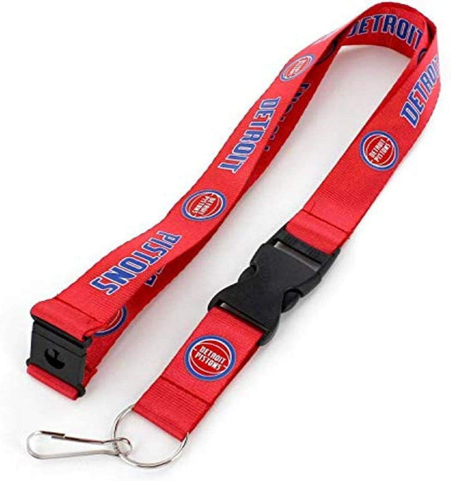 Detroit Pistons Lanyard Red