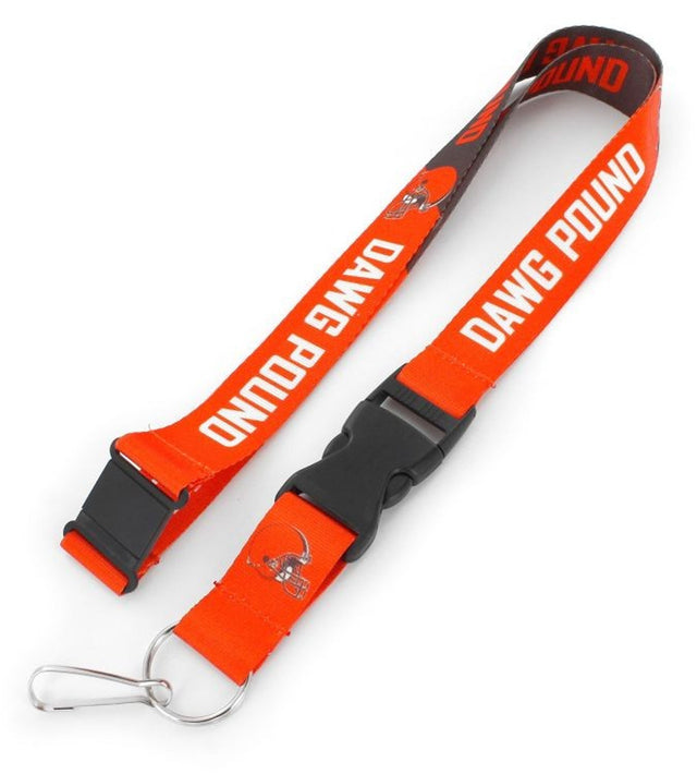 Diseño de eslogan de estilo desprendible con cordón de los Cleveland Browns