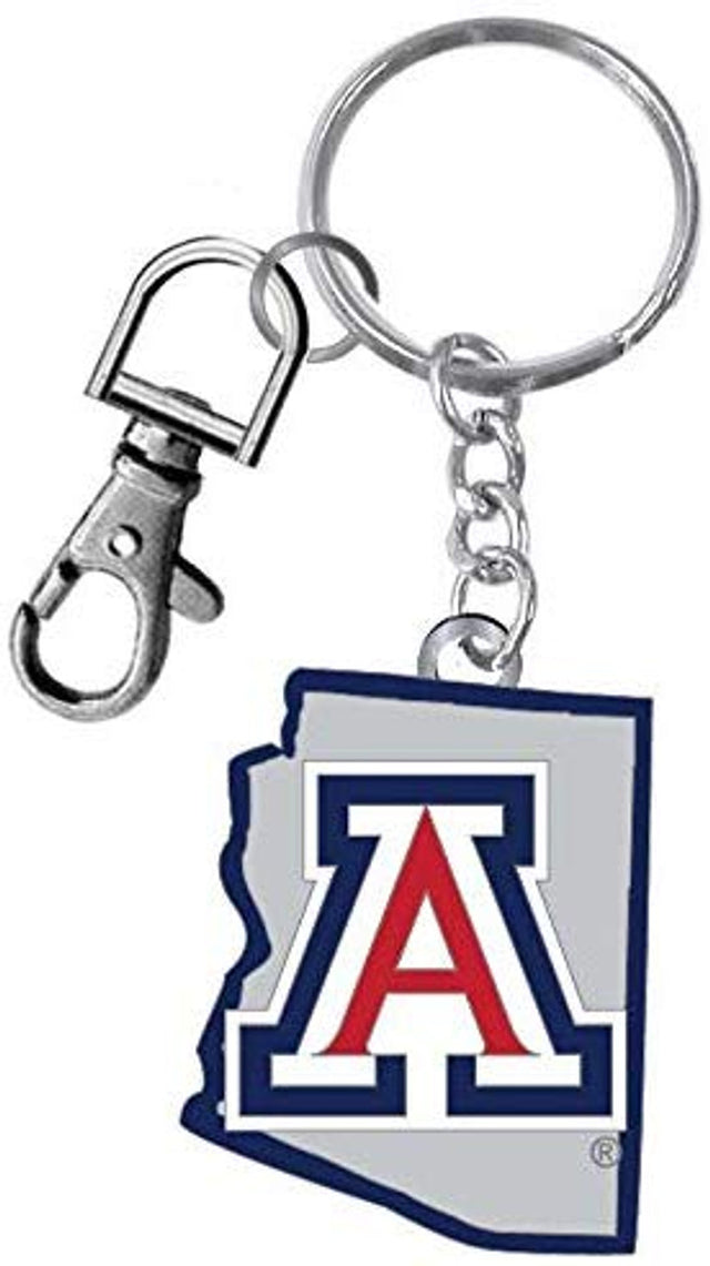 Llavero con diseño del estado de los Arizona Wildcats