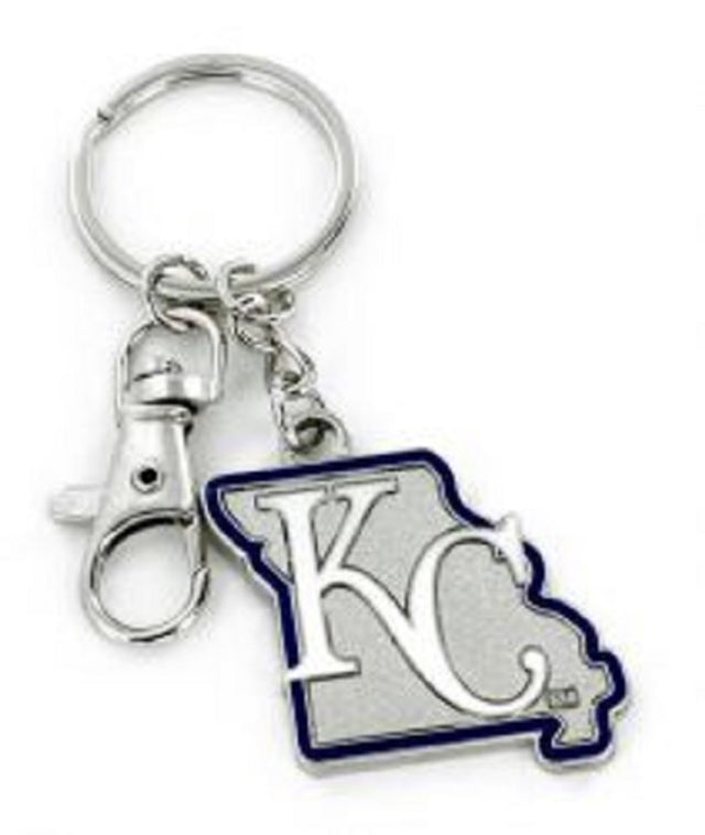 Llavero con diseño del estado de los Kansas City Royals