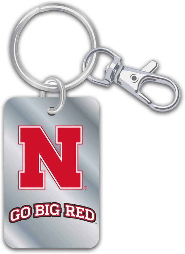 Llavero con eslogan de los Nebraska Cornhuskers